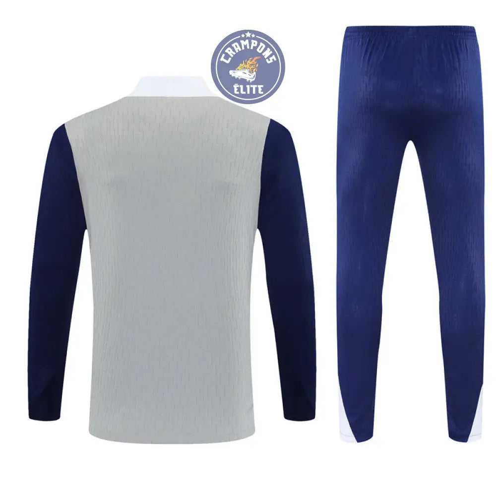 Survêtement d’entraînement demi-zip - Tottenham 2025/2026 - Gris/Bleu/Blanc