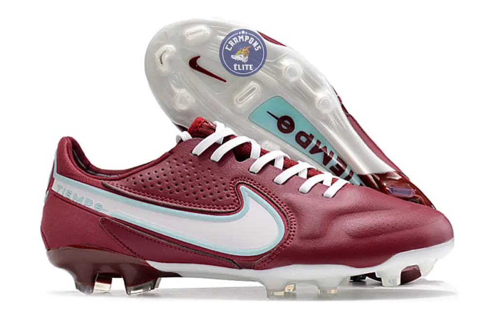 Image of Tiempo 9 Elite FG Bordeaux/Blanc