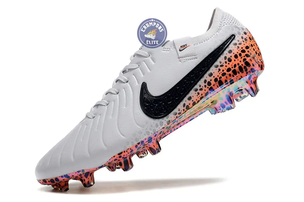 Tiempo Legend 10 Elite FG Electric Pack Gris/Orange/Léopard
