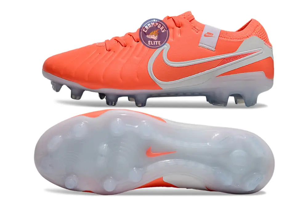 Image of Tiempo Legend 10 Elite FG Mad Energy - Hot Lava/Blanc