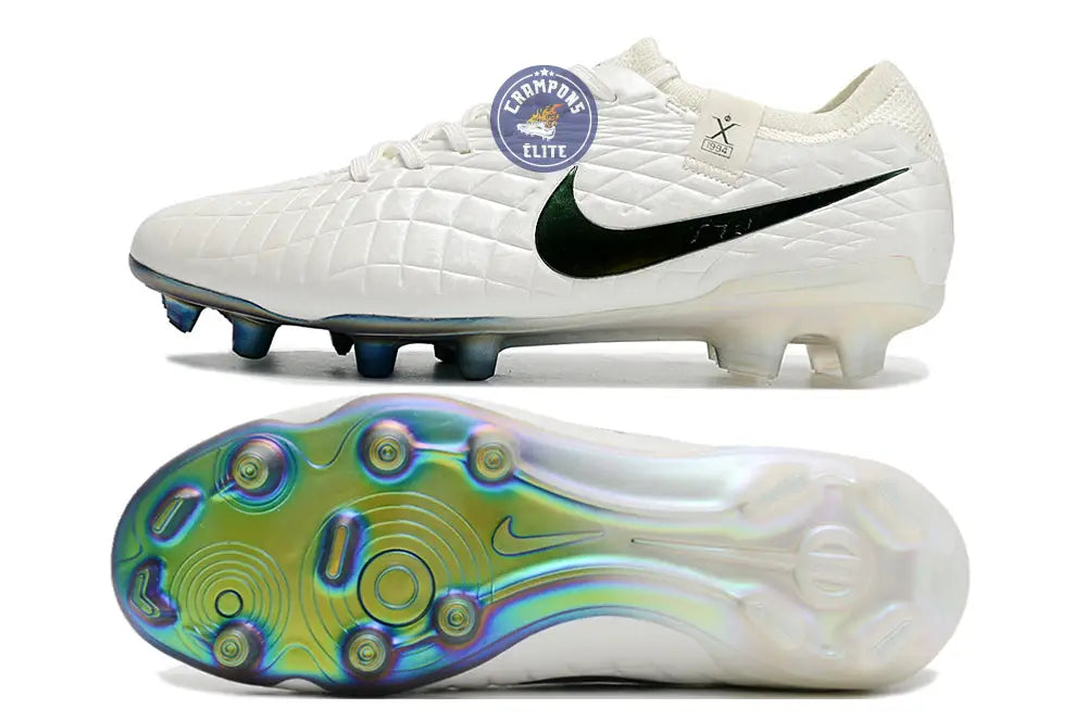 Image of Tiempo Legend 10 Elite FG Pearl - Blanc Cassé/Turquoise