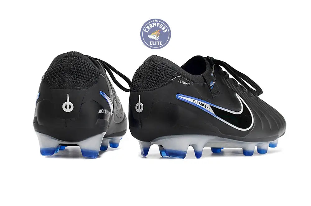 Image of Tiempo Legend 10 Elite FG Shadow - Noir/Chrome/Bleu