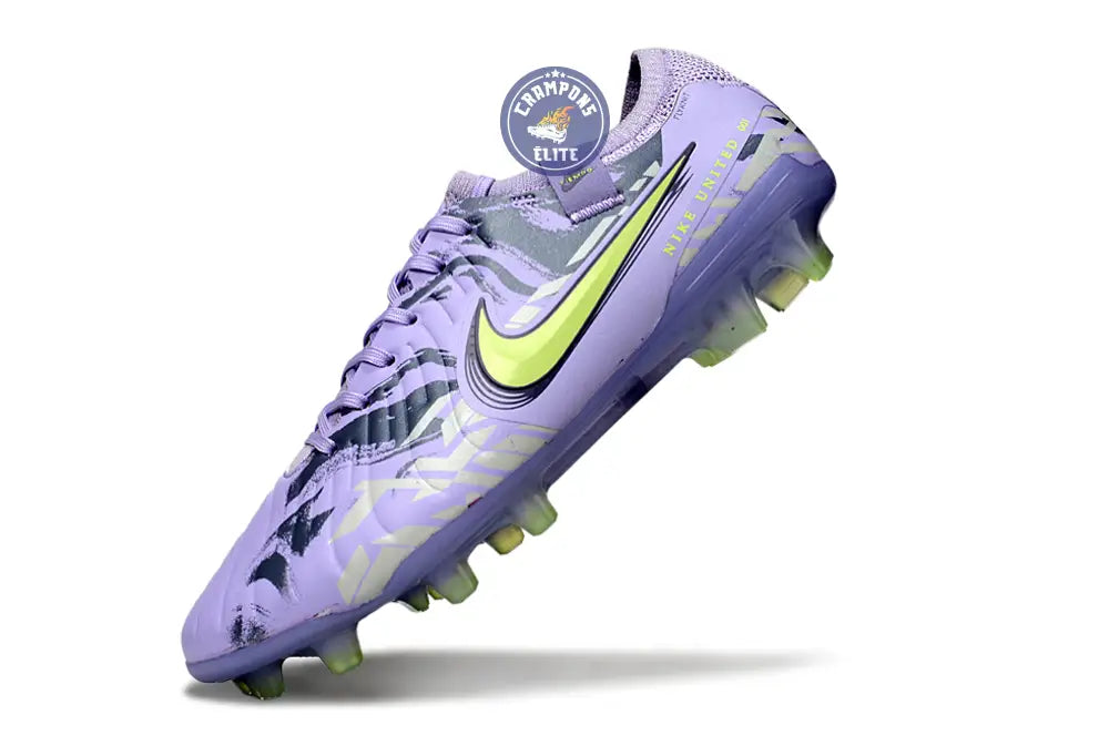 Image of TIEMPO LEGEND 10 ELITE FG UNITED - PURPLE AGATE/JAUNE FLUO