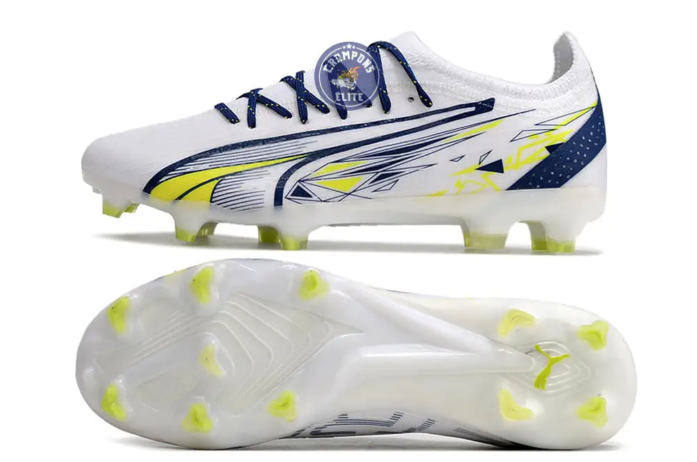 Image of Ultra Ultimate FG Christian Pulisic - Blanc/Jaune/Bleu ÉDITION LIMITÉE