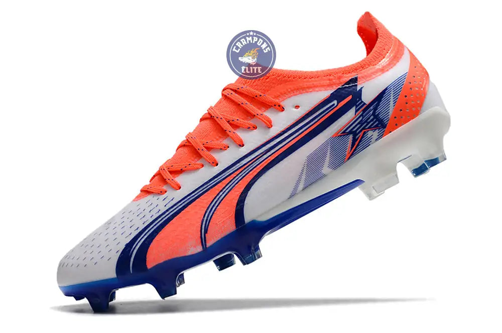 Ultra Ultimate FG Firm Ground - Blanc/Bleu/Orange
