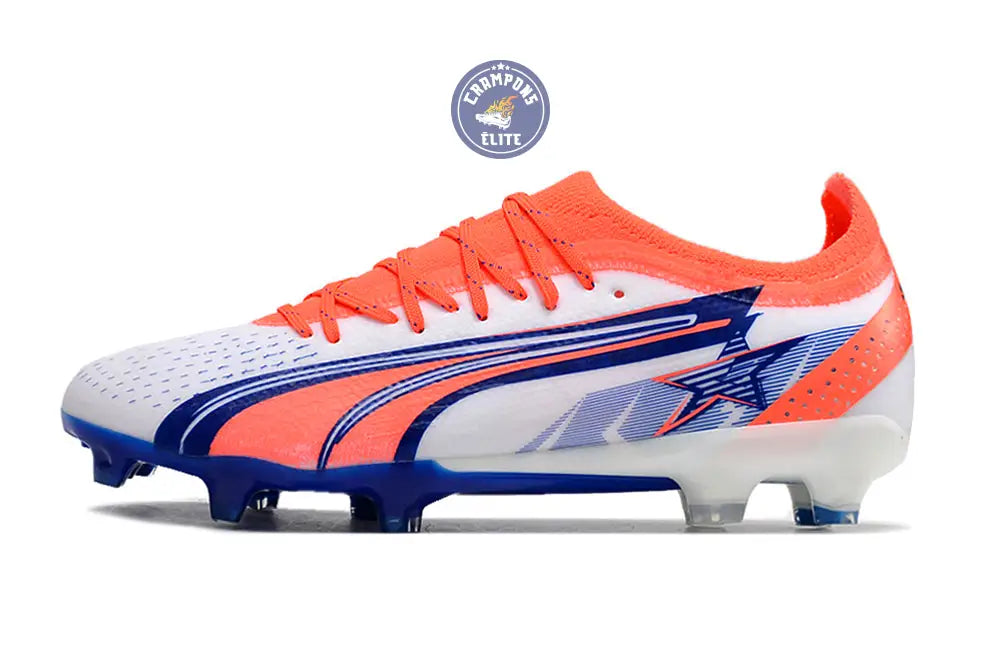 Ultra Ultimate FG Firm Ground - Blanc/Bleu/Orange