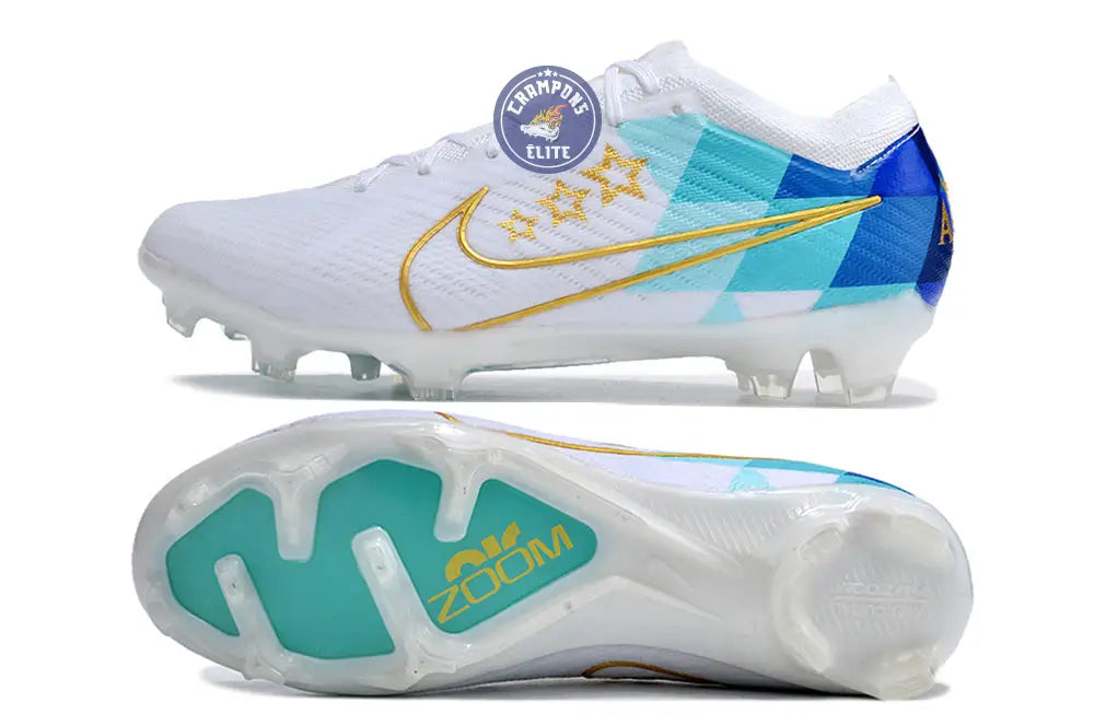 Image of Vapor 15 Elite FG x Enzo Fernandez Blanc/Bleu/Or