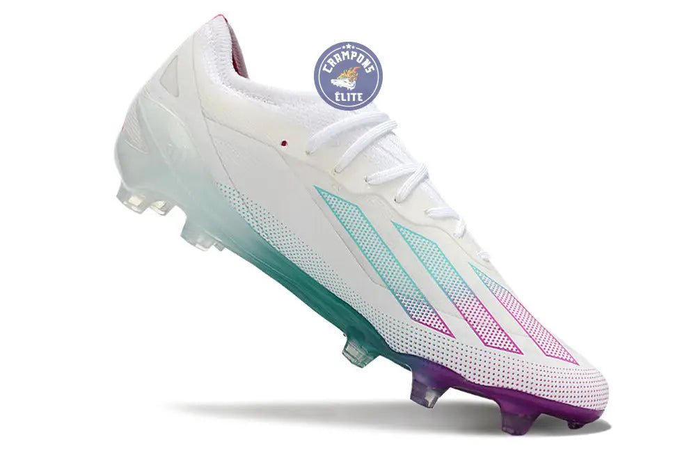 Image of X Crazyfast Elite FG Blanc/Violet/Vert