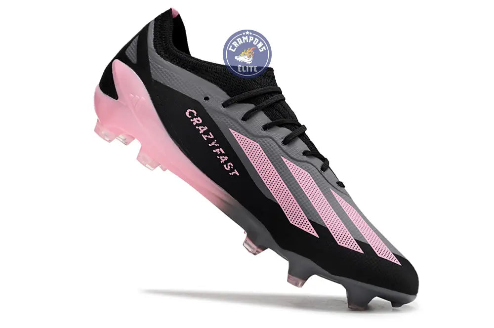 X Crazyfast Elite FG Noir/Gris/Rose