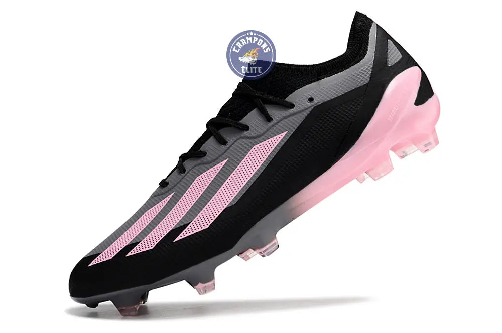 X Crazyfast Elite FG Noir/Gris/Rose