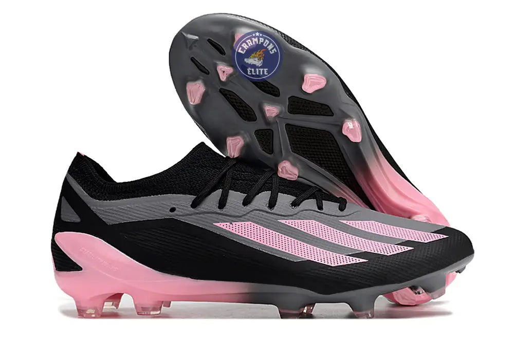 X Crazyfast Elite FG Noir/Gris/Rose