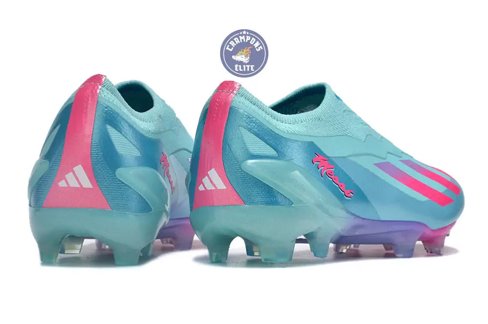 Image of X Crazyfast Elite Laceless FG Bienvenido a Miami - Flash Aqua/Lucid Pink/Lucid Cyan ÉDITION LIMITÉE