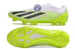 Image of X Crazyfast Elite Laceless FG Crazyrush - Blanc/Noir/Lucid Lemon