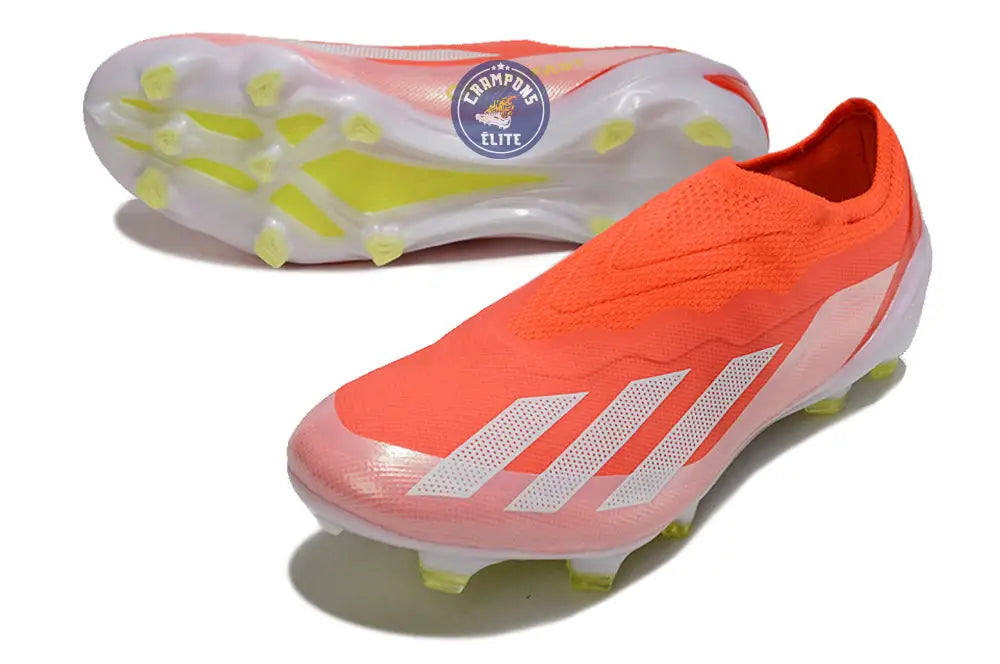 Image of X Crazyfast Elite Laceless FG Energy Citrus - Rouge/Blanc/Jaune