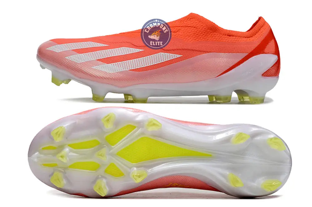 Image of X Crazyfast Elite Laceless FG Energy Citrus - Rouge/Blanc/Jaune