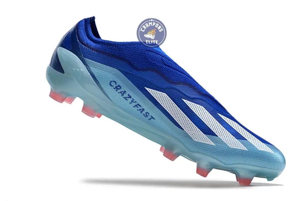 Image of X Crazyfast Elite Laceless FG Marinerush - Bleu/Blanc/Rouge