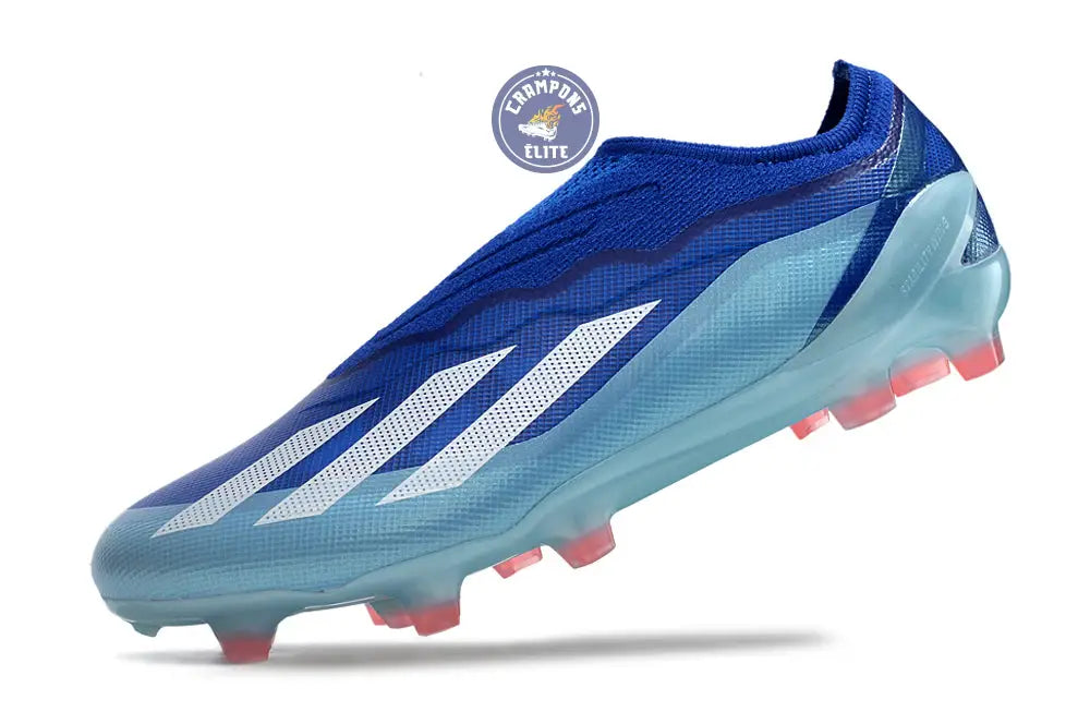 Image of X Crazyfast Elite Laceless FG Marinerush - Bleu/Blanc/Rouge