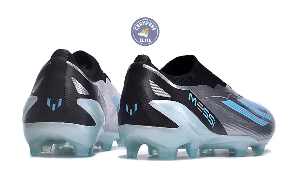 X Crazyfast Elite Laceless FG x Messi Infinito - Argenté/Bliss Blue/Noir