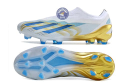 Image of X Crazyfast Elite Laceless FG x Messi ’Las Estrellas’ - Blanc/Bleu/Or