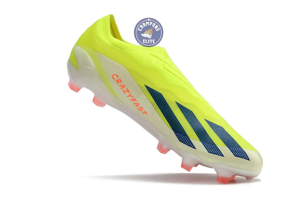 X Crazyfast Elite Laceless FG Solar Energy - Jaune/Noir/Blanc
