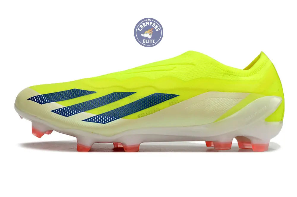 Image of X Crazyfast Elite Laceless FG Solar Energy - Jaune/Noir/Blanc