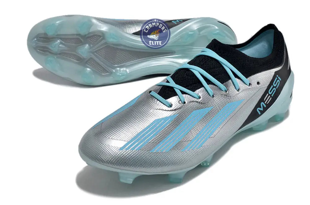 Image of X Crazyfast FG x Messi Infinito - Argenté/Bliss Blue/Noir
