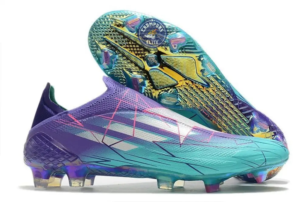 X Speedflow + FG Champions Code - Violet/Argenté/Turquoise