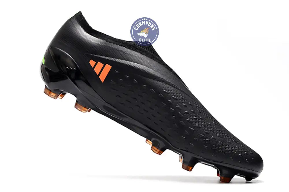 X Speedportal Elite Laceless FG Noir/Orange