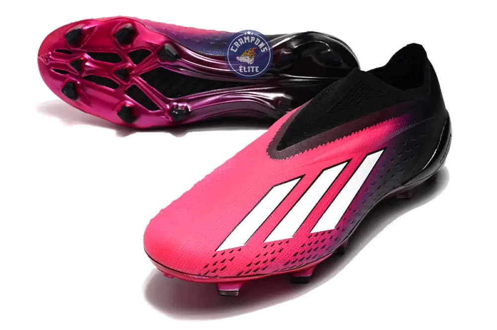 X Speedportal Elite Laceless FG Own Your Football - Rose/Argenté/Noir