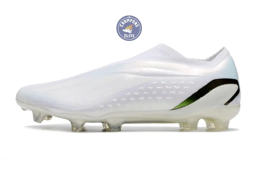 Image of X Speedportal Elite Laceless FG Pearlized - Blanc/Noir
