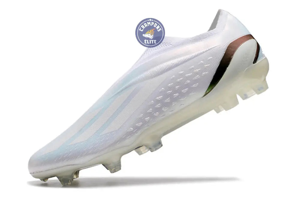 X Speedportal Elite Laceless FG Pearlized - Blanc/Noir