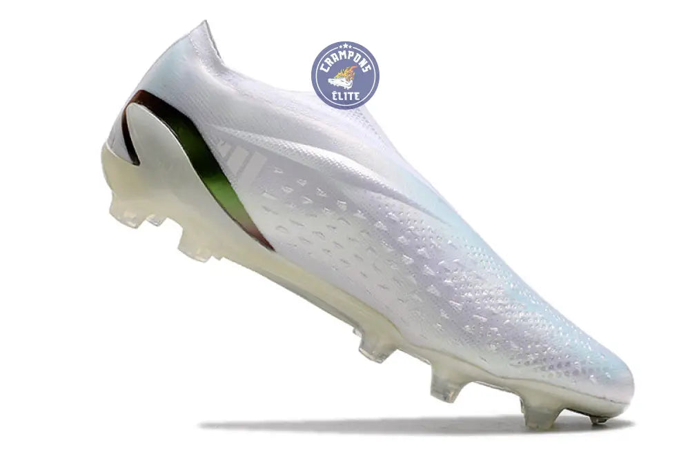 X Speedportal Elite Laceless FG Pearlized - Blanc/Noir
